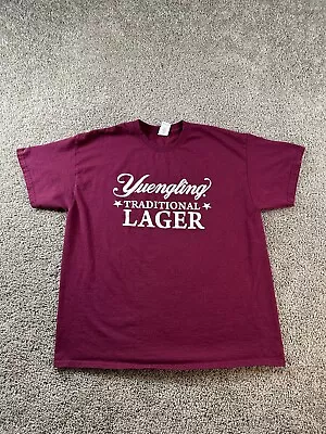 Yuengling Beer Shirt Mens Extra Large Purple Maroon Traditional Lager Casual • $12.59