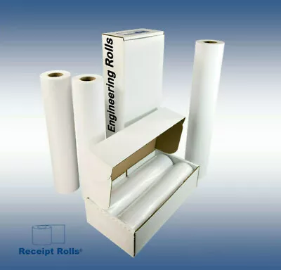 36  X 500' Wide Format Engineering Plotter Paper Rolls With 3  Core - 2 Rolls • $103.95