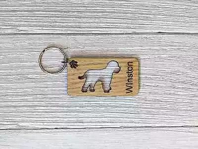 Personalised Cavapoo Wooden Keyring | Gift For Cavapoo Parent • £3.66