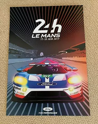 Ford Gt - Chip Ganassi Racing - Le Mans 2017 -  Official Team Poster • £25