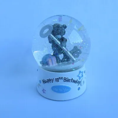 £17.50 • Buy Me To You Tatty Bear Happy 18th Birthday Snow Globe Glitter Shaker Gift Present