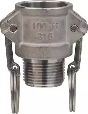 6  X 6  Cam & Groove Female Coupler Male NPT Thread Part B Aluminum 300 Max... • $34.82