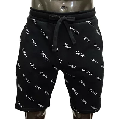 Nwt Calvin Klein Msrp $59.99 Men's Black Drawstring Pull On Shorts Size S L Xl • $29.99