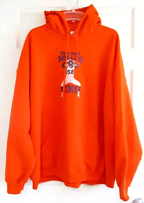 Vintage Von Miller Denver Broncos Miller Time Sweatshirt Hoodie 3XL Orange Mens • $24