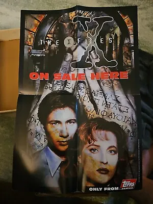 Rare Promo Poster TOPPS 1995 THE X-FILES Comic 19x13  ON SALE HERE ~ UNUSED • $54.99