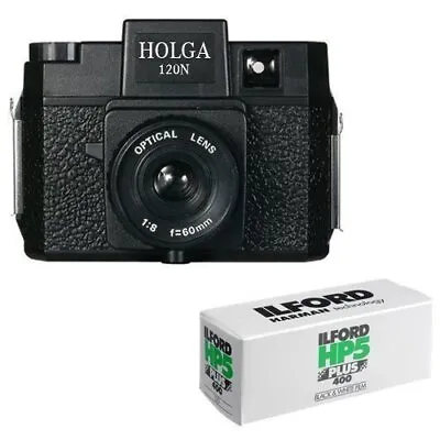 Holga 120N Medium Format Film Camera (Black) With 120 Film Bundle • $44.95