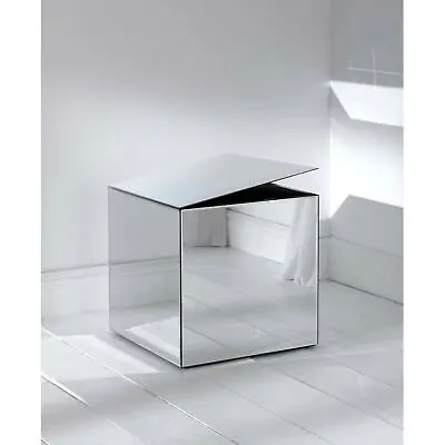 £84.99 • Buy Homes Direct 365 Mirrored Cube Storage Box | Italian Venetian | Fully Assembled