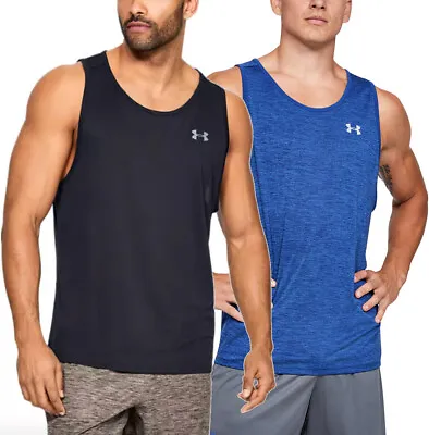 Under Armour Men's UA Tech Tank 2.0 Tank Top Gym Performance Shirt 1328704 • $26.88