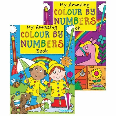 Colour By Numbers Book - A4 Kids Childrens Activity Books Colouring Single Book • £2.99