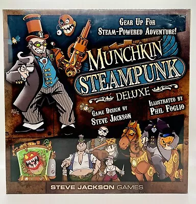 Munchkin Steampunk Deluxe Board Game - Steve Jackson Games Brand & New Sealed • $21.91