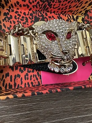 VERSACE For H&M Panther Choker Necklace Panther Head New • $320