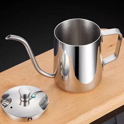  Stovetop Gooseneck Kettle Stainless Steel Water Pour Over Coffee Maker Instant • £16.58