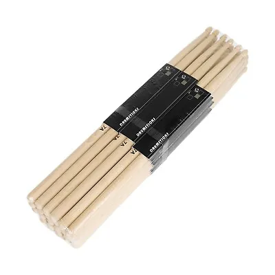 Drum Sticks 7A Drumsticks 12 Pairs Classic Maple Wood Tip Drum Sticks Musical • $55.81