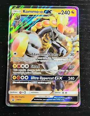 Kommo-o GX SM71 Sun & Moon Promo-Holo Pokemon Card-*NM*~FREE SHIPPING!! • $9.99