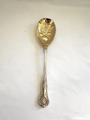 Vintage EPNS A1 Sheffield England Ornate Serving Spoon Fruits & Nuts Silverplate • $7.14