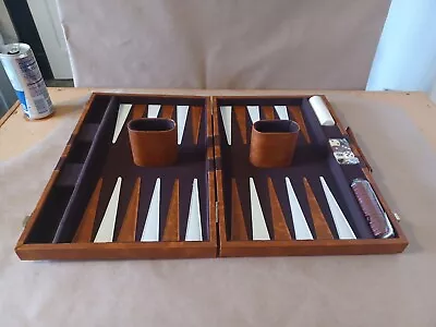 Vintage Backgammon Travel Set Bakelite Style Pieces. New • $19.50