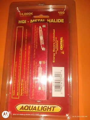 Aqualight HQI-Metal Halide 150 Watt 14000K Super Daylight Replacement Bulb • $69.99