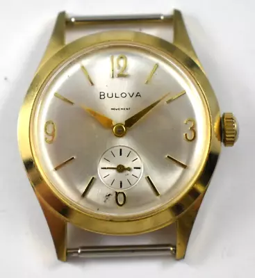 Vintage Bulova Manual Wind 15J 10AN Wrist Watch RECASED! READ! Lot.ee • $22.99