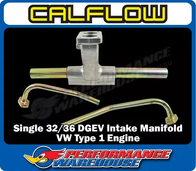 Single 32/36 DGEV DFEV Weber Intake Manifold Suits VW Beetle Bug Bus Type 1 • $206.96