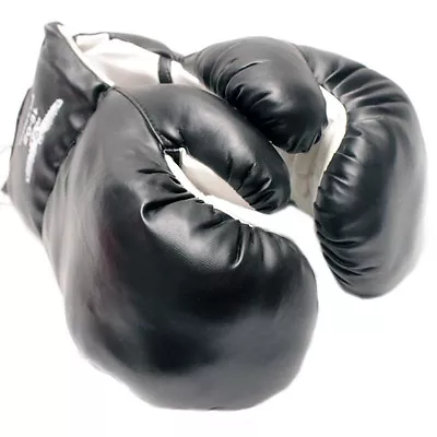 AGE 3-6 KIDS 4 OZ BOXING GLOVES YOUTH PRACTICE TRAINING MMA Faux Leather Black • $11.95