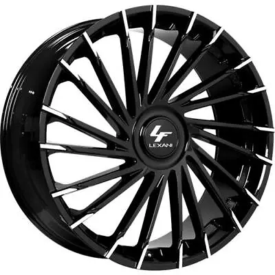 24 Inch 24x9 Lexani WRAITH XL Machined Tips Wheels Rims 5x4.5 5x114.3 +0 • $2389.16