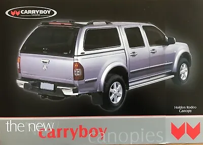 Holden RA Rodeo Carryboy Canopy Brochure • $7