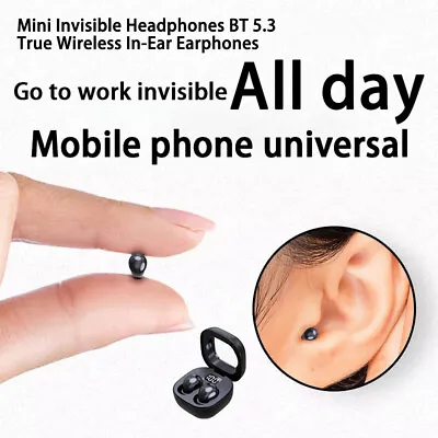 Mini TWS Wireless Bluetooth Earbuds Invisible Headsets Headphones For All Phone • $15.28