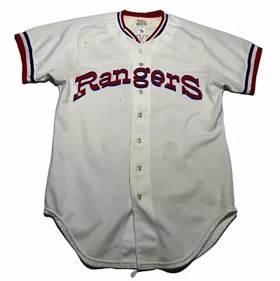 1974 Texas Rangers Jim Spencer Game Used Worn Jersey Vintage MLB AK8 • $350