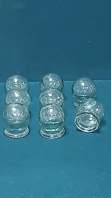 8 Pcs Health Medical Massage Jars Glass Fire Cupping Cups USSR Soviet Union • $25