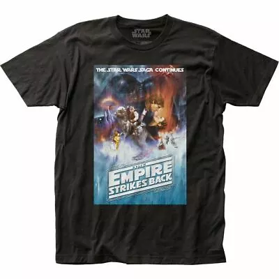$17.49 • Buy Star Wars ESB T Shirt Licensed Movie Retro Classic Tee Empire Strikes Back Black
