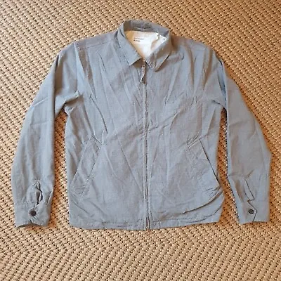 Universal Works Men’s Cotton Harrington Grey Jacket With Check Pattern On Back M • £39.95