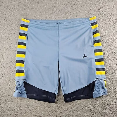 Air Jordan Marquette University Basketball Shorts Mens Large Blue Golden Eagles • $20.99