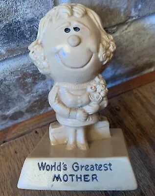 Worlds Greatest Mother R & W Berries Co 1970 Vintage Kitschy 70s Funny  Figurine • $18.99