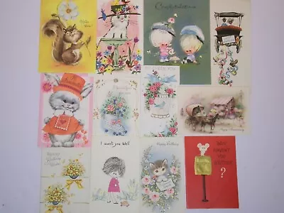 Vintage  1960's/1970's  Greeting Cards  Mixed Lot Of 12 Cards  Unused • $9.99