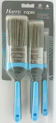 Harris Inspire Paint Brushes - 5 Pack - Sizes - 12mm / 1  / 1.5  / 2 X 2  • £9.99