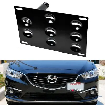 Bumper Tow Hook License Plate Mount Bracket Holder For Mazda3 Mazda6 CX5 MX5 RX8 • $22.49