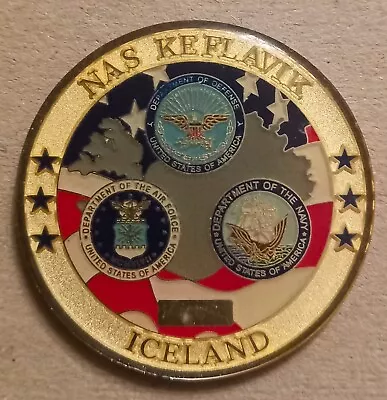 NAS Keflavik Iceland Anti Terrorism Force Protection Challenge Coin • £30