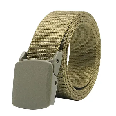 £7.75 • Buy Army Nylon Webbing Belt Work Long Web Belt Police Utility Waistbelt Green