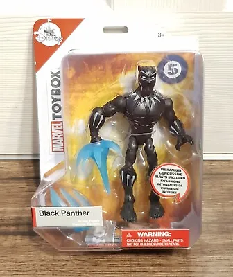 Disney Store Marvel Toy Box Black Panther Action Figure • £8.99