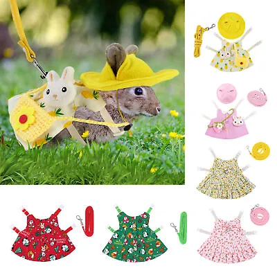 £12.83 • Buy Small Animal Pet Rabbit Rat Vest Hamster Ferret Clothes Harness Leash Supplies