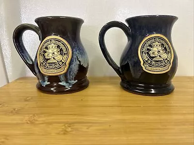 Lot Of Maryland Renaissance Festival Stein Mugs Drip Glaze Grey Fox Pottery A16 • $24.95