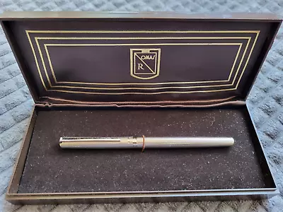 Vintage Sterling Silver 925 Omas RINASCIMENTO Fountain Pen With Box 14K Gold Nib • $400