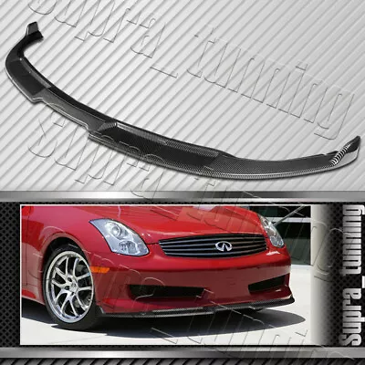 3PCS Front Bumper Spoiler Lip For 2003-2007 Infiniti G35 Coupe (Carbon Look) • $90.90