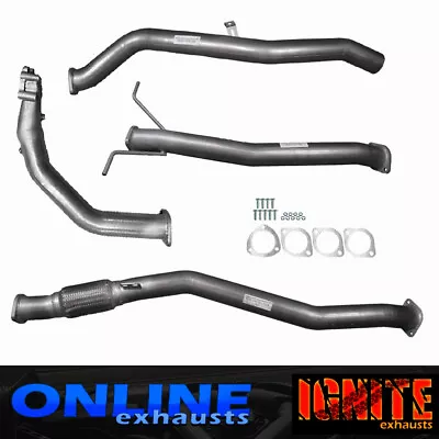 Full 3  Inch Exhaust For Nissan D22 Navara  2.5l Td 2008 On No Cat/pipe Silver • $495