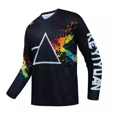 Men's Motocross Jersey Downhill MTB Jersey Long Sleeve Dirt Bike DH BMX MX Shirt • $35.41