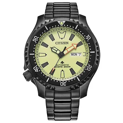 Citizen Promaster Dive Automatic Men's Calendar Black Watch 44MM NY0155-58X • $252.99