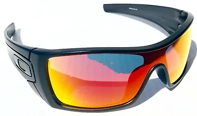 Oakley BATWOLF Black CARBON FIBER Icon POLARIZED Galaxy RUBY Lens Sunglass 9101 • $168.88