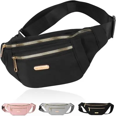 Gadom Bumbag Waist Bag Waterproof Running Waist Fanny Pack For Men Women Adjusta • £9.46