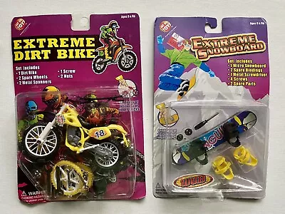 Lot Of Two Vintage Way Out Toys - Extreme Dirt Bike And Snowboard - Sealed • $12.49