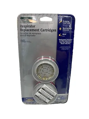 MSA Safety Works Respirator Replacement Filter  2 Cartridges 00817665-New!!! • $14.99